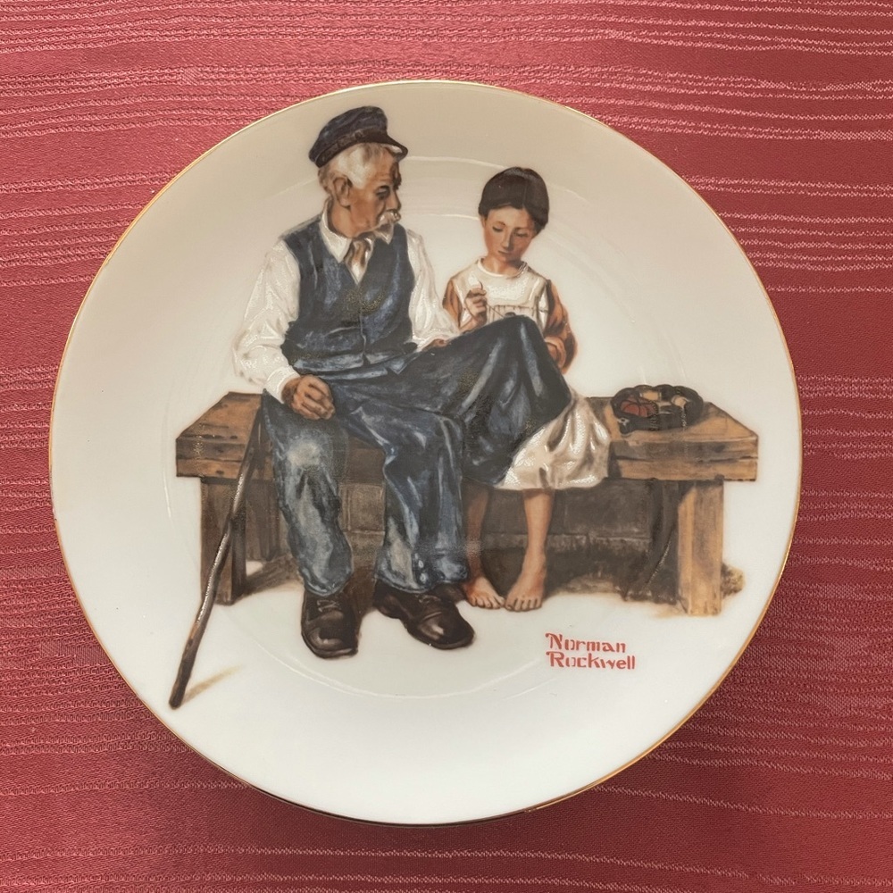 Norman Rockwell limited edition collectors plate